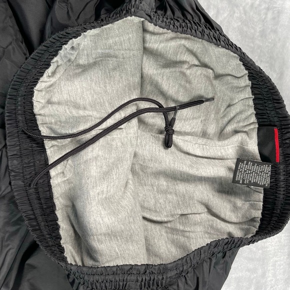 Tek Gear Pants Mens Large Black Gray Jersey Lined Windbreaker Vintage Y2K - Picture 13 of 16